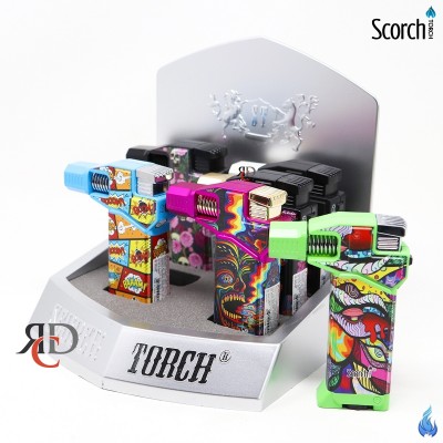 SCORCH TORCH 90DEG NOZZLE W/ PUSH BUTTON - STDS197 6CT/ DISPLAY